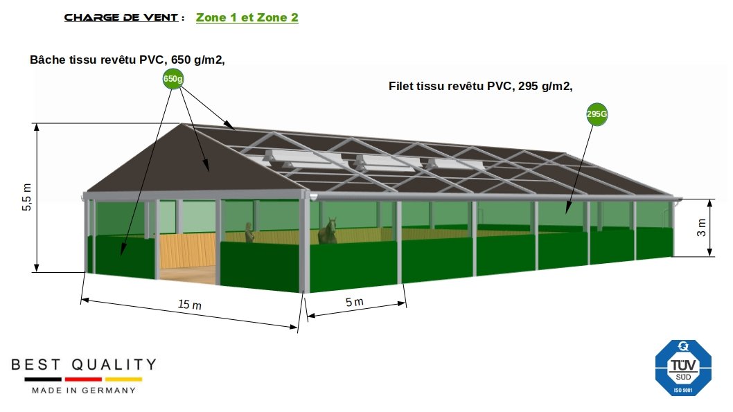 Manèges Favorit 15 mètres x 30 mètres